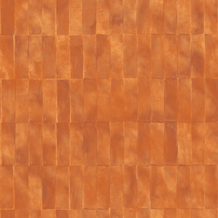 The Terra Tile Wallpaper showcases a handcrafted, artisan-inspired tile pattern in soothing sage green tones that create a fresh, organic feel.