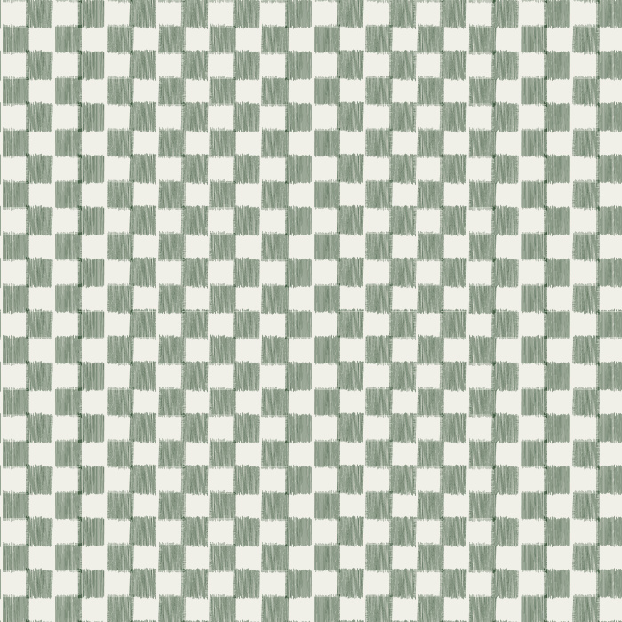 The Ribbed Checks Wallpaper features a warm, woven-inspired checker pattern in soft tan and cream tones, blending classic design with modern simplicity.