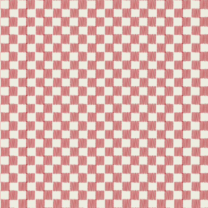 The Ribbed Checks Wallpaper features a warm, woven-inspired checker pattern in soft tan and cream tones, blending classic design with modern simplicity.