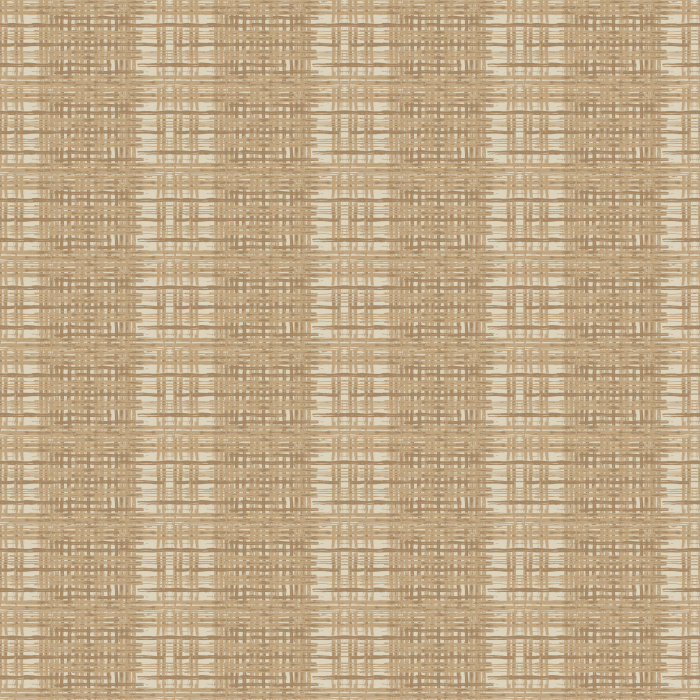 The Woven Grass Wallpaper features a delicate crosshatch pattern inspired by natural grasscloth, blending soft cream and beige tones for a refined organic look.