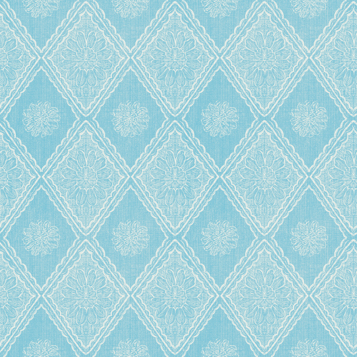 The Nostalgia Knit Wallpaper features an intricate diamond motif inspired by vintage woven textiles in a warm golden yellow tone.
