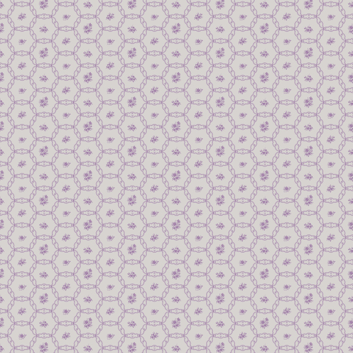 The Tea Saucers Wallpaper features a delicate geometric pattern of interlocking circles and dots inspired by vintage teacup motifs.