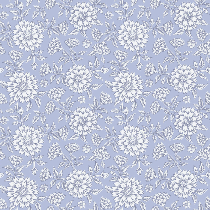 The Pressed Carnation Wallpaper features a delicate floral design of softly outlined blooms in cream on a warm taupe background.