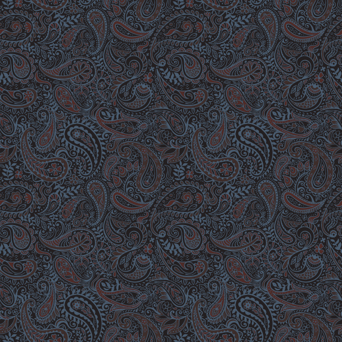 The Vintage Paisley Wallpaper features a flowing pattern of intricate paisley motifs in soft sage green and cream tones.
