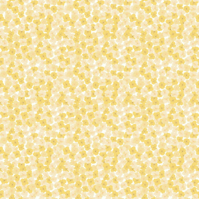 The Groovy Flowers Wallpaper features a playful retro floral pattern in soft blue and golden yellow tones that instantly brightens any room.