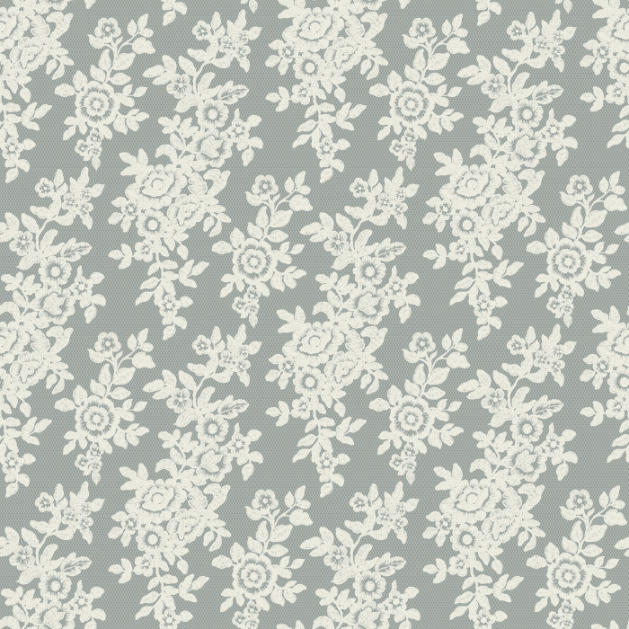 The Ivory Lacework Wallpaper exudes timeless elegance with its delicate cream lace floral pattern on a soft ivory background.