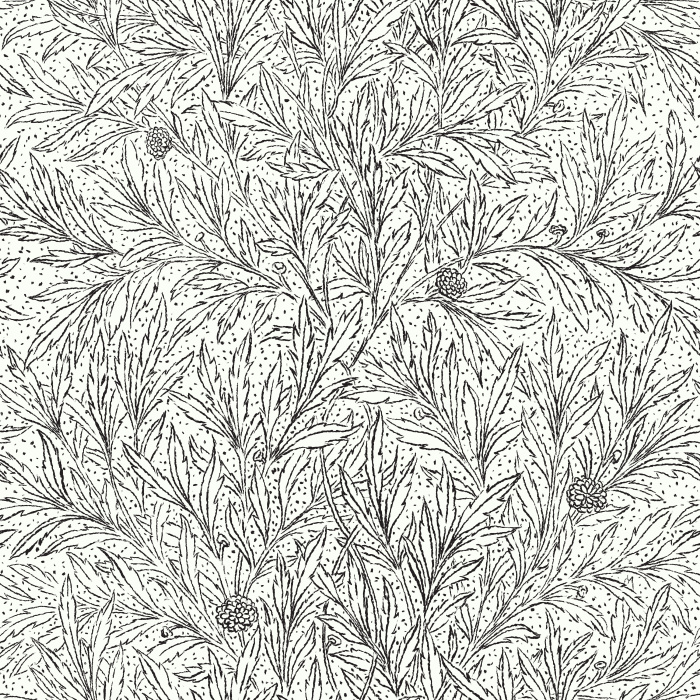The Earthy Willow Wallpaper brings natural elegance to your space with its intricate leaf pattern in warm brown tones on a soft neutral background.