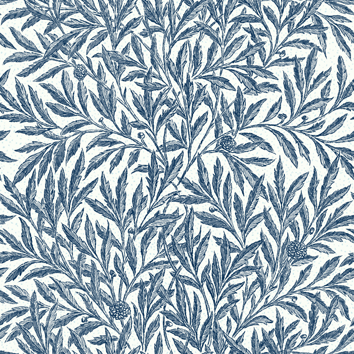 The Earthy Willow Wallpaper brings natural elegance to your space with its intricate leaf pattern in warm brown tones on a soft neutral background.