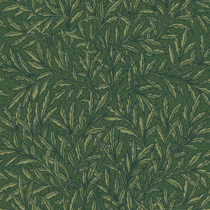 The Earthy Willow Wallpaper brings natural elegance to your space with its intricate leaf pattern in warm brown tones on a soft neutral background.