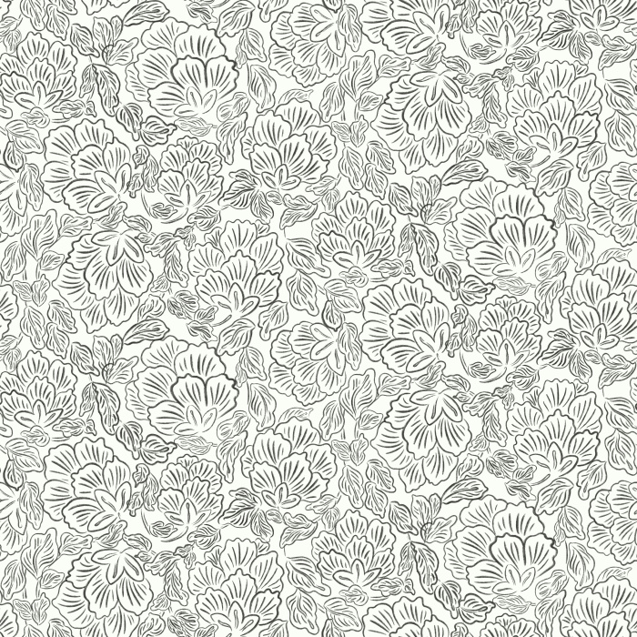 The Petal Whirl Wallpaper brings dramatic elegance to your space with its intricate floral pattern in rich shades of espresso brown, caramel, and cream.