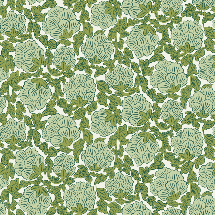 The Petal Whirl Wallpaper brings dramatic elegance to your space with its intricate floral pattern in rich shades of espresso brown, caramel, and cream.