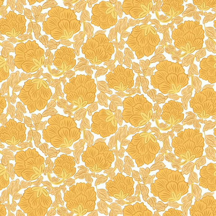 The Petal Whirl Wallpaper brings dramatic elegance to your space with its intricate floral pattern in rich shades of espresso brown, caramel, and cream.