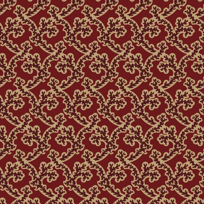 The Classical Atticus Wallpaper brings timeless refinement to your home with its intricate scrollwork pattern in warm golden ochre tones.