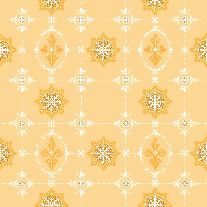 The Geometric Ornament Wallpaper showcases a refined vintage-inspired motif of navy star medallions and golden filigree accents on a muted sage green backdrop.