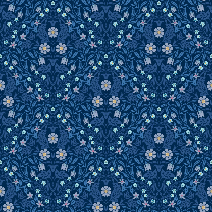 The Antique Blooms Wallpaper embodies timeless artistry with its intricate floral motif in soft cream, muted mauve, and olive green tones.