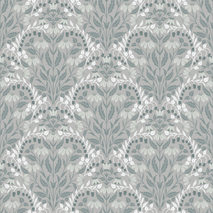 The Summer Wildflowers Wallpaper celebrates nature’s charm with a graceful botanical pattern of coral, sage, and golden florals on a warm ivory backdrop.