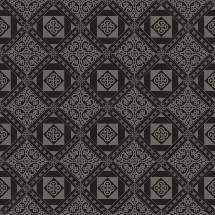 The Crafted Pavements Wallpaper brings artisan charm to your space with its geometric tile-inspired pattern in warm terracotta, cream, and muted teal tones.