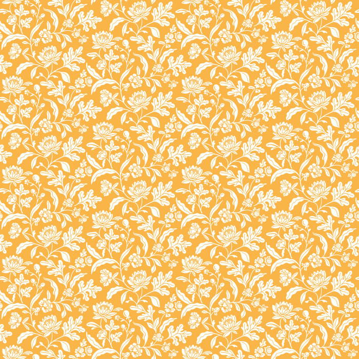 The Summer Cottage Wallpaper features soft blue floral patterns that evoke the beauty and tranquility of a countryside garden.