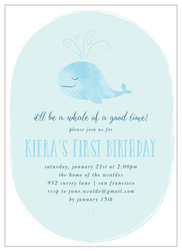 Whale Invitation, Baby Invitation, First Birthday Invitation, Boy Invitation, Second Birthday Invitation buy