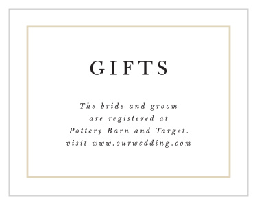 Let family and friends know where you have registered for wedding gifts with our Forever Photo Registry Cards.