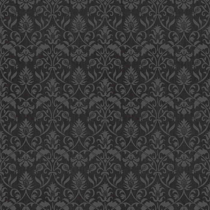 Classic Motif Wallpaper features a traditional ornamental pattern with repeating cream florals layered over a warm taupe background for a timeless, heritage-inspired look.
