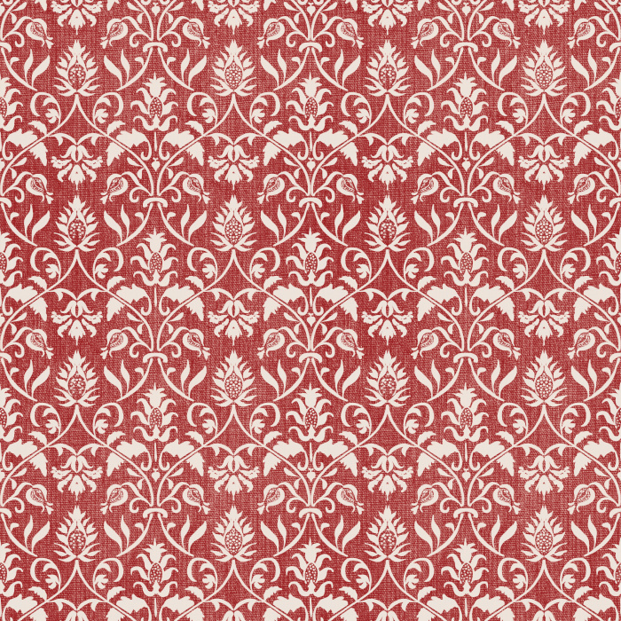 Classic Motif Wallpaper features a traditional ornamental pattern with repeating cream florals layered over a warm taupe background for a timeless, heritage-inspired look.