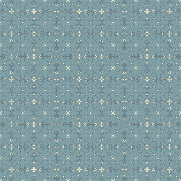 Antique Geo Wallpaper pairs a deep navy background with a delicate repeating geometric motif, creating a rich, vintage-inspired pattern that feels both classic and modern.