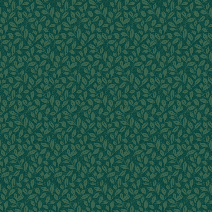 Leafy Ogee Wallpaper showcases a soft, organic ogee layout filled with flowing leaf motifs, creating a serene botanical pattern ideal for calm, nature-inspired interiors.