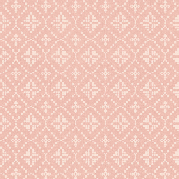 Heritage Threads Wallpaper features a woven, stitch-inspired diamond motif that mimics the look of hand-crafted textiles in warm taupe and soft cream.