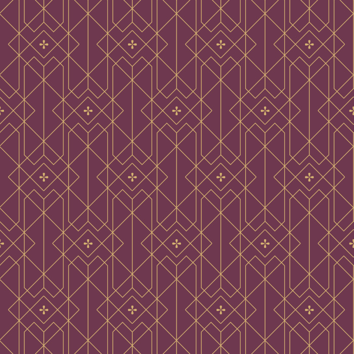 Gilded Gatsby Wallpaper brings a refined Art Deco–inspired geometric pattern to your walls, featuring delicate metallic-look linework across a warm, neutral backdrop.