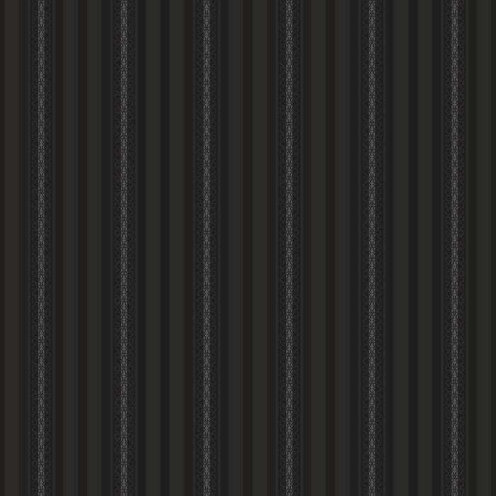 Edith Stripe Wallpaper blends classic vertical striping with delicate ornamental accents in warm taupe and soft cream tones.