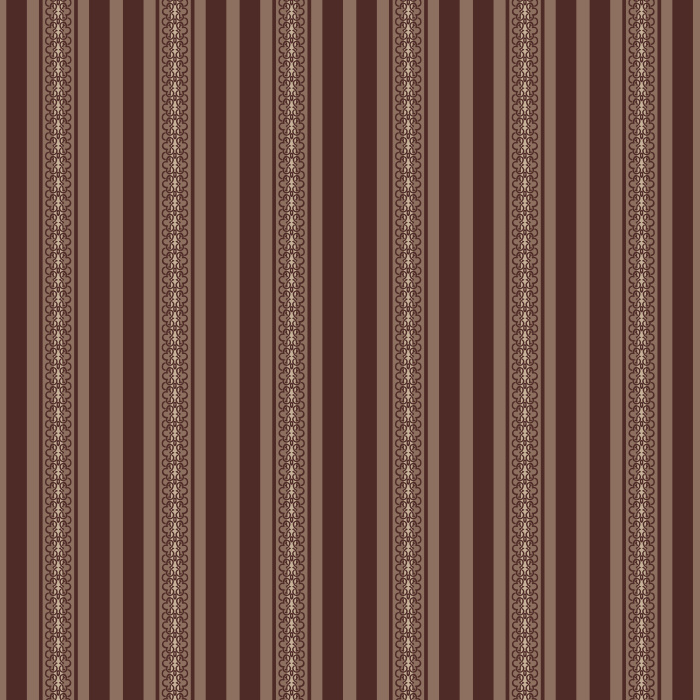 Edith Stripe Wallpaper blends classic vertical striping with delicate ornamental accents in warm taupe and soft cream tones.