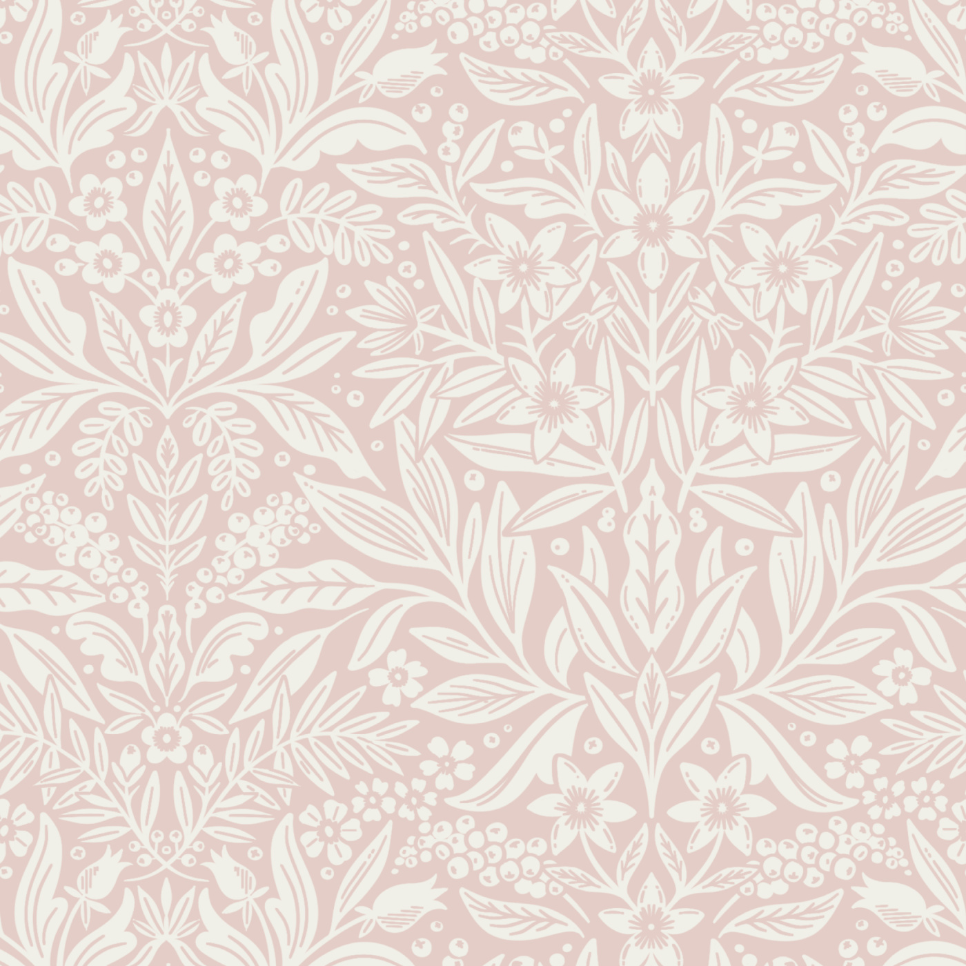 Floral Weave Wallpaper