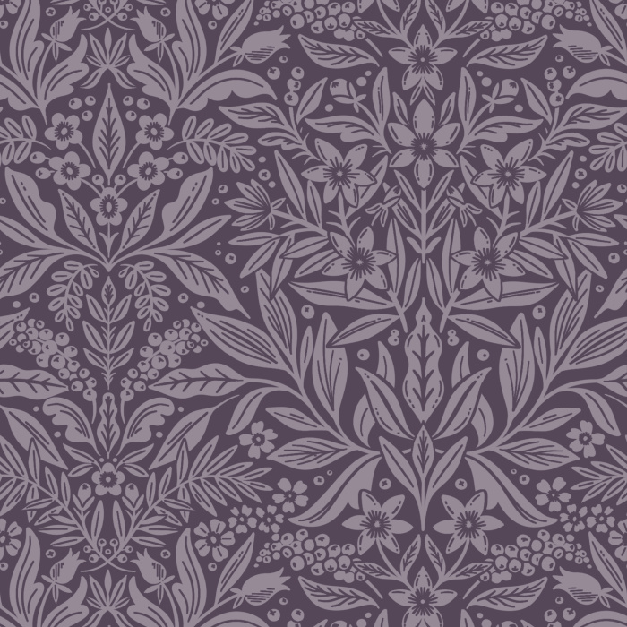 Floral Weave Wallpaper showcases an intricate, lace-like botanical pattern with interlaced leaves and blossoms in a delicate blush-and-cream palette.