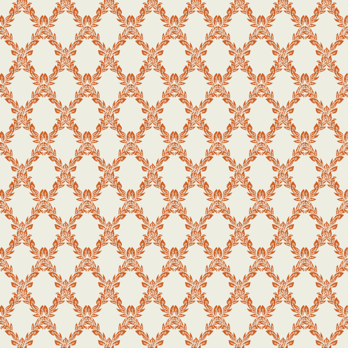 Trellis Charm Wallpaper features a delicate lattice-inspired motif of soft, scrolling botanicals arranged in a refined pattern on a warm cream backdrop.
