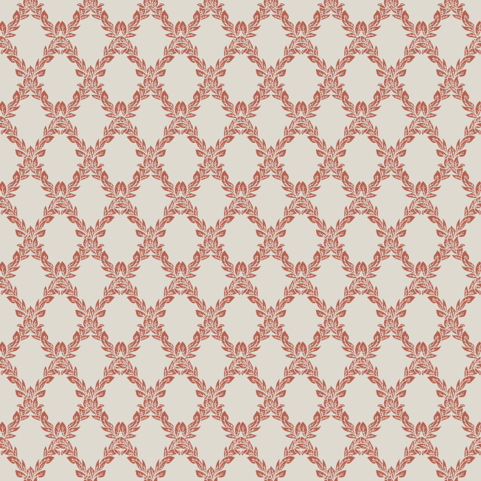 Trellis Charm Wallpaper features a delicate lattice-inspired motif of soft, scrolling botanicals arranged in a refined pattern on a warm cream backdrop.