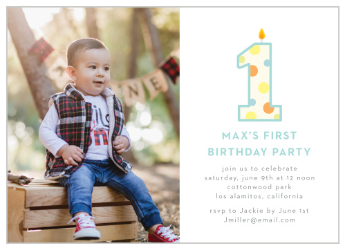 It's a Party First Birthday Invitations