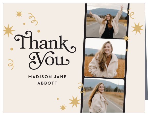 Show your heartfelt appreciation with our Sweet Initials Wedding Arch Thank You Cards