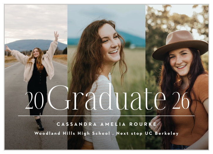 Share your memories with our Senior Edit Graduation Announcements.