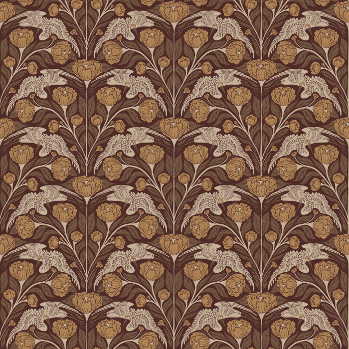 Bring timeless elegance to your walls with this Crane Dance Wallpaper, a graceful chinoiserie-inspired pattern that captures the beauty of nature in motion.