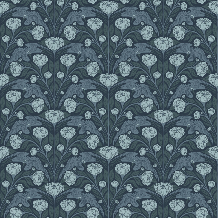 Bring timeless elegance to your walls with this Crane Dance Wallpaper, a graceful chinoiserie-inspired pattern that captures the beauty of nature in motion.