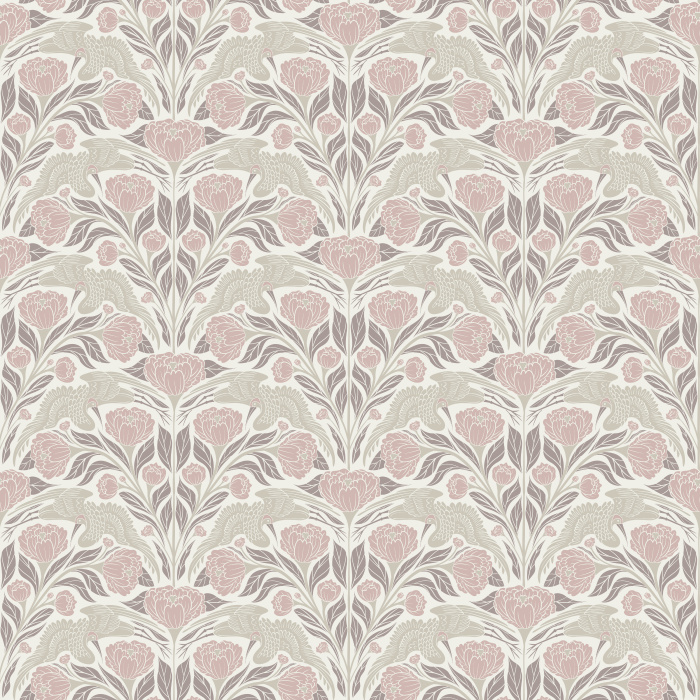 Bring timeless elegance to your walls with this Crane Dance Wallpaper, a graceful chinoiserie-inspired pattern that captures the beauty of nature in motion.