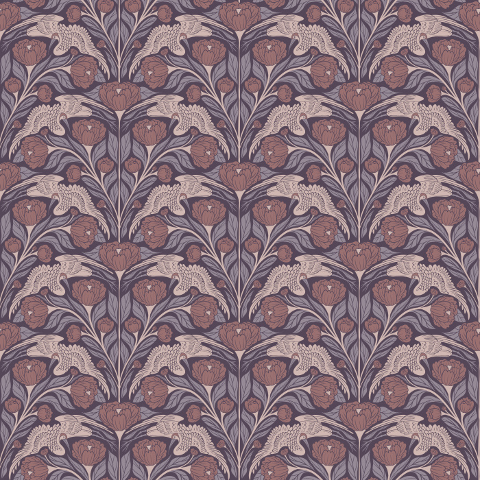 Bring timeless elegance to your walls with this Crane Dance Wallpaper, a graceful chinoiserie-inspired pattern that captures the beauty of nature in motion.