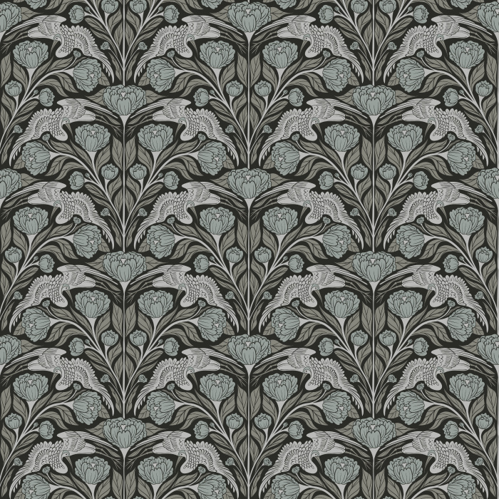 Bring timeless elegance to your walls with this Crane Dance Wallpaper, a graceful chinoiserie-inspired pattern that captures the beauty of nature in motion.