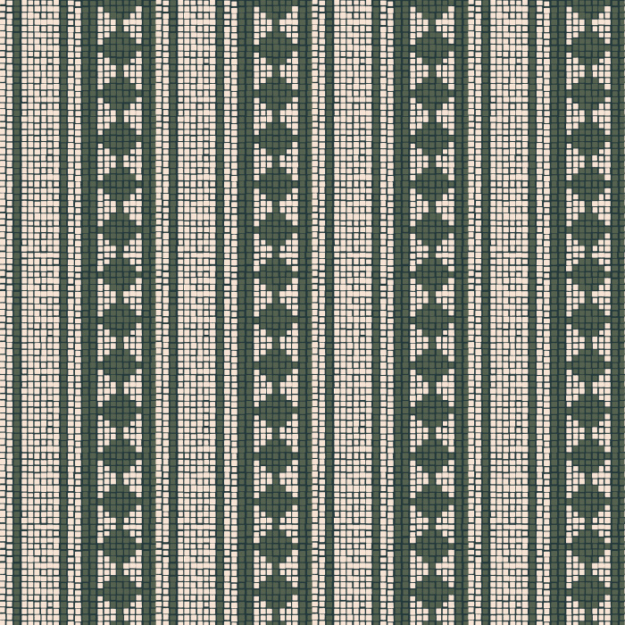 Channel the glamour of the Jazz Age with this Gatsby Mosaic Wallpaper, a striking geometric pattern inspired by classic Art Deco tilework.