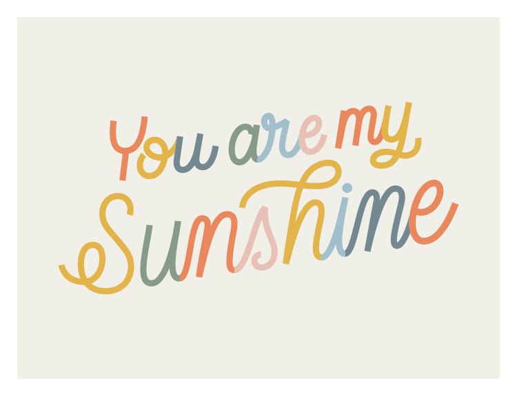 Brighten any room with this My Sunshine Art Print, a cheerful typography design inspired by the beloved phrase that celebrates warmth, love, and happiness.