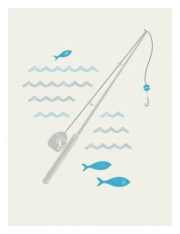 Capture peaceful outdoor moments with this Gone Fishing Art Print, a simple and charming illustration inspired by relaxing days on the water.