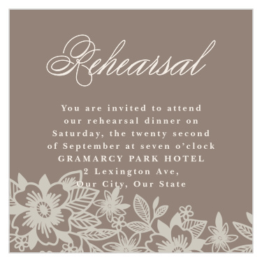 Elegant Lace Wedding Programs by Basic Invite