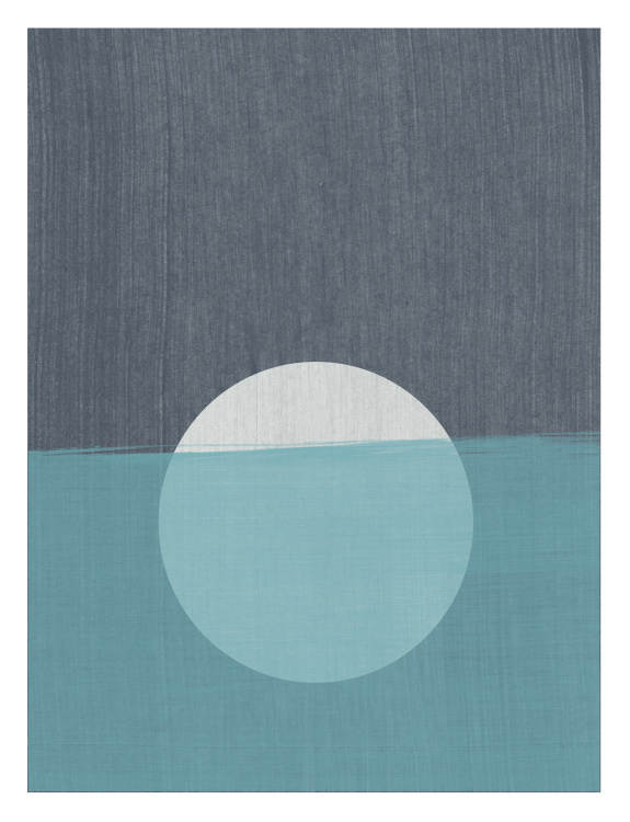 Bring a sense of calm and quiet beauty to your space with this Moon Ocean Art Print, a minimalist design inspired by serene coastal nights.