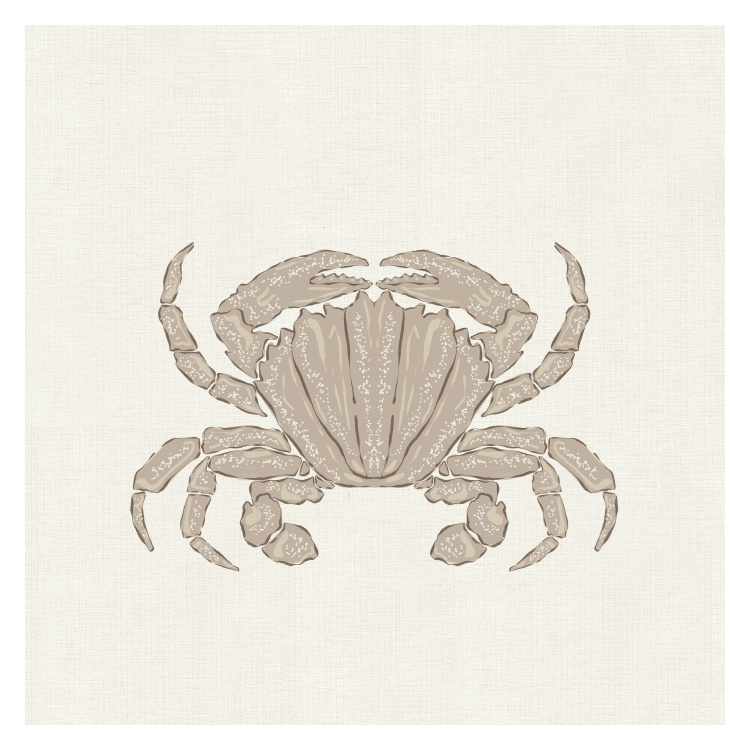 Bring a breezy seaside feel to your space with this Coastal Crab Art Print, featuring a beautifully illustrated crab in soft ocean-inspired hues.